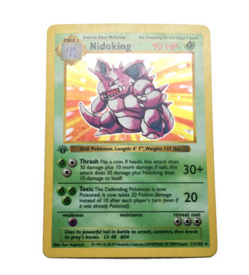Pokemon 1st Edition Base Cards Are Breaking The Mold Nidoking Holofoil